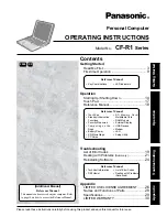 Preview for 1 page of Panasonic CF-R1Series Operating Instructions Manual