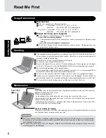 Preview for 8 page of Panasonic CF-R1Series Operating Instructions Manual