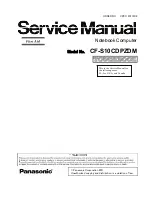 Preview for 1 page of Panasonic CF-S10CDPZDM Service Manual