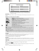 Preview for 2 page of Panasonic CF-T1 Series Operating Instructions Manual