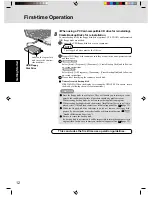 Preview for 12 page of Panasonic CF-T1 Series Operating Instructions Manual