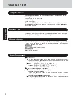 Preview for 8 page of Panasonic CF-T2 Series Operating Instructions Manual