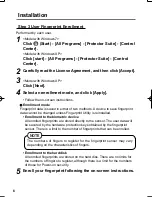 Preview for 6 page of Panasonic CF-T8 series Supplementary Instructions Manual