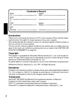 Preview for 2 page of Panasonic CF- - Toughbook 29 - Pentium M 1.6 GHz Operating Instructions Manual