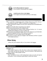 Preview for 5 page of Panasonic CF- - Toughbook 29 - Pentium M 1.6 GHz Operating Instructions Manual