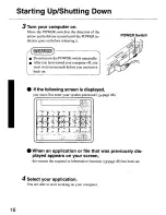 Preview for 16 page of Panasonic CF- - Toughbook 29 - Pentium M 1.6 GHz Operating Instructions Manual