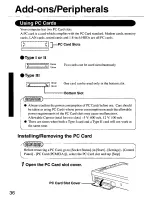 Preview for 36 page of Panasonic CF- - Toughbook 29 - Pentium M 1.6 GHz Operating Instructions Manual