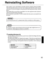 Preview for 63 page of Panasonic CF- - Toughbook 29 - Pentium M 1.6 GHz Operating Instructions Manual