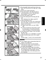 Preview for 21 page of Panasonic CF-U1 series Operating Instructions Manual