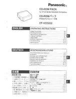 Preview for 1 page of Panasonic CF-VCD252 Operating Instructions Manual