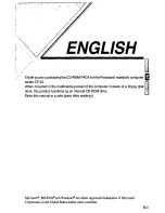 Preview for 3 page of Panasonic CF-VCD252 Operating Instructions Manual
