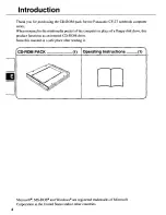 Preview for 4 page of Panasonic CF-VCD271 Operating Instructions Manual