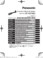 Panasonic CF-VCF36U Operating Instructions Manual preview