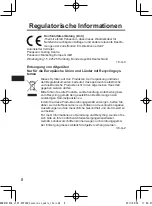 Preview for 8 page of Panasonic CF-VCF36U Operating Instructions Manual