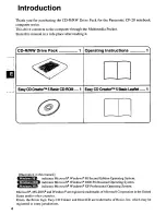 Preview for 4 page of Panasonic CF-VCW282 Operating Instructions Manual