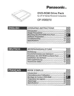 Panasonic CF-VDD272 Operating Instructions Manual preview