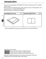 Preview for 4 page of Panasonic CF-VDD272 Operating Instructions Manual