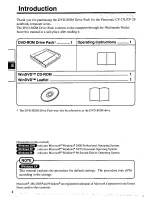Preview for 4 page of Panasonic CF-VDD285 Operating Instructions Manual