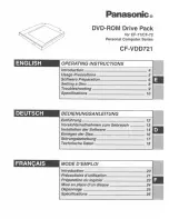 Panasonic CF-VDD721 Operating Instructions Manual предпросмотр