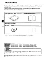 Предварительный просмотр 4 страницы Panasonic CF-VDD723 Operating Instructions Manual