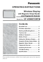 Panasonic CF-VDW07CRFM Operating Instructions Manual preview