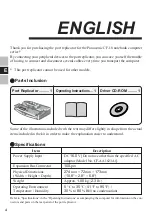 Preview for 4 page of Panasonic CF-VEB Series Operating Instructions Manual