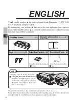 Предварительный просмотр 4 страницы Panasonic CF-VEB272 - Port Replicator Operating Instructions Manual