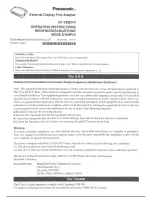 Panasonic CF-VEB274W Operating Instructions preview