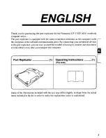 Предварительный просмотр 3 страницы Panasonic CF-VEB341 Operating Instructions Manual