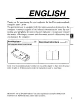 Preview for 3 page of Panasonic CF-VEB351 Operating Instructions Manual