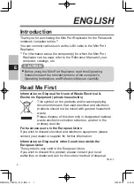 Preview for 2 page of Panasonic CF-VEBU12U Operating Instructions Manual