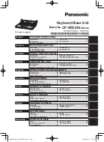 Panasonic CF-VEK206 Series Operating Instructions Manual preview