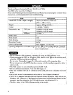 Preview for 2 page of Panasonic CF-VFDU03W Operating Instructions Manual