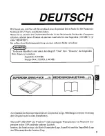 Предварительный просмотр 9 страницы Panasonic CF-VFS271 Operating Instructions Manual