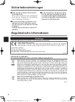 Preview for 6 page of Panasonic CF-VKB33 Series Operating Instructions Manual