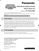 Panasonic CF-VKBL03AM Operating Instructions preview