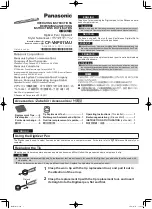 Panasonic CF-VNP011AU Operating Instructions preview