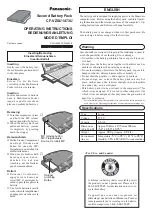 Panasonic CF-VZSU1473U Operating Instructions preview