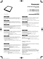 Preview for 1 page of Panasonic CF-VZSU1A Series Operating Instructions Manual
