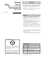 Panasonic CF-VZSU24BU Operating Instructions preview