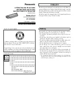 Panasonic CF-VZSU44U Operating Instructions preview