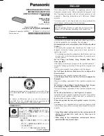 Preview for 1 page of Panasonic CF-VZSU48U Operating Instructions