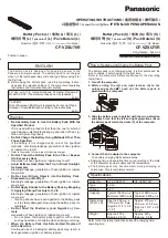 Panasonic CF-VZSU75R Operating Instructions Manual preview