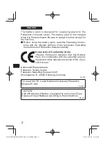 Preview for 2 page of Panasonic CF-VZSU81EA Operating Instructions Manual