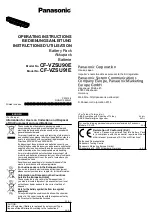 Preview for 1 page of Panasonic CF-VZSU90E Operating Instructions Manual