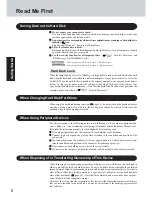 Preview for 8 page of Panasonic CF-W2 Series Operating Instructions Manual