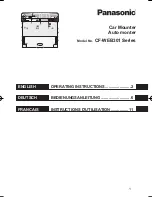 Preview for 1 page of Panasonic CF-WEB301 Series Operating Instructions Manual