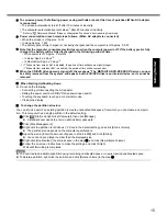 Preview for 15 page of Panasonic CF-Y7 series Operating Instructions Manual