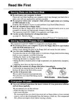 Preview for 6 page of Panasonic CF01XSDAPM - HAND HELD COMPUTER Operating Instructions Manual