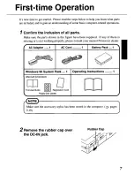 Предварительный просмотр 7 страницы Panasonic CF01XSDAPM - HAND HELD COMPUTER Operating Instructions Manual